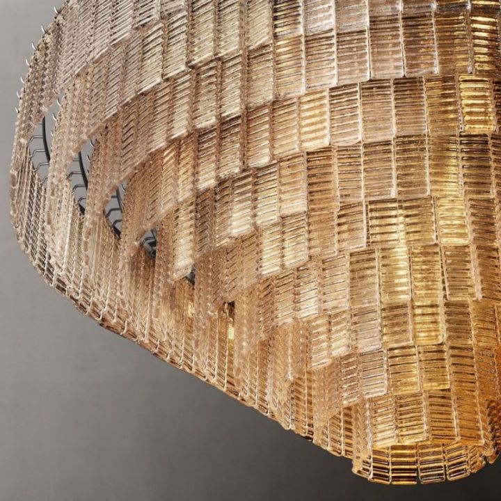 Sirene Clear Round Chandelier 65"