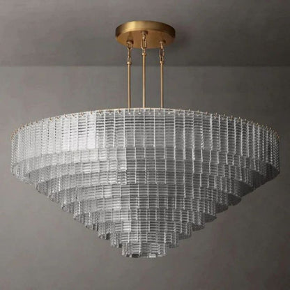 Sirene Clear Round Chandelier 65"