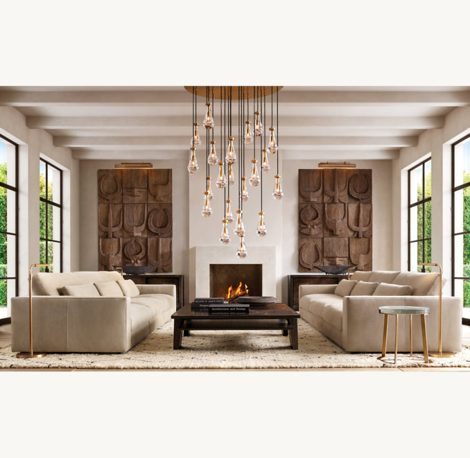 Lugano Modular Leather 3-Piece Sofa