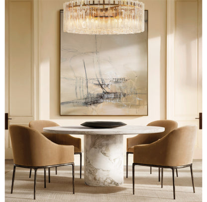 Thaddeus Slope Fabric Dining Armchair