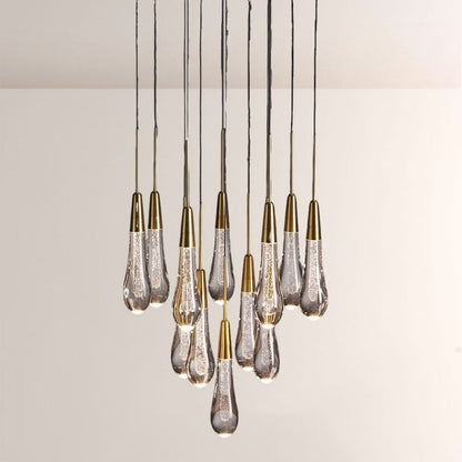Waterdrop Round Chandelier