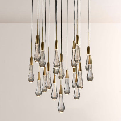 Waterdrop Round Chandelier