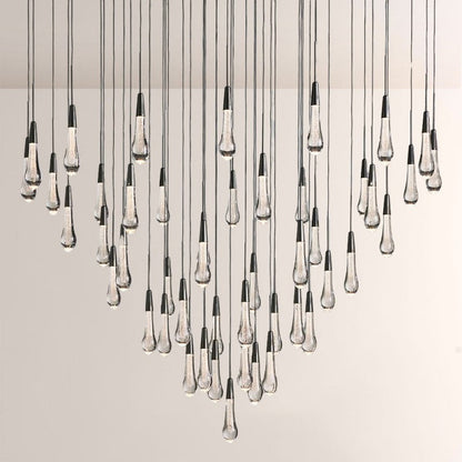 Waterdrop Round Chandelier