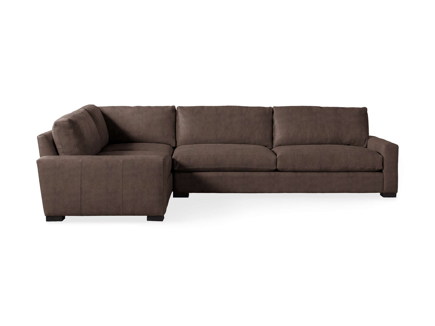 Remington Leather Two-Piece Sectional