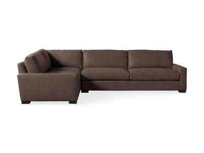 Remington Leather Two-Piece Sectional
