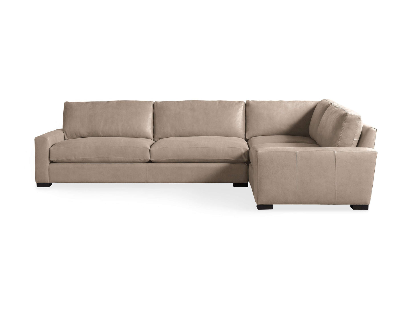 Remington Leather Two-Piece Sectional