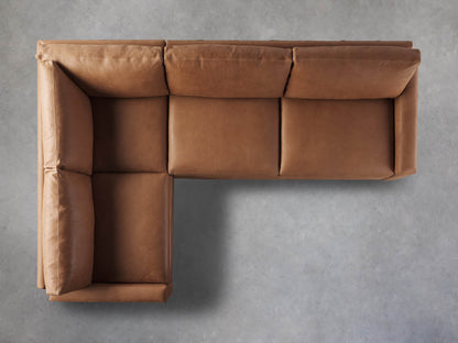 Remington Leather Two-Piece Sectional