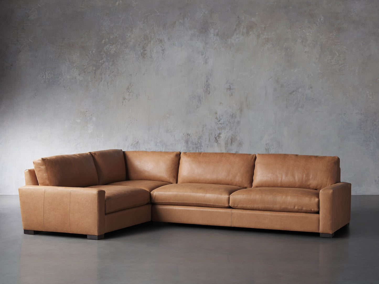 Remington Leather Two-Piece Sectional