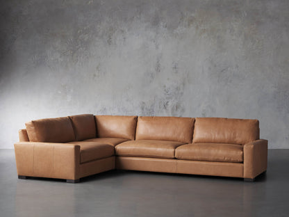 Remington Leather Two-Piece Sectional