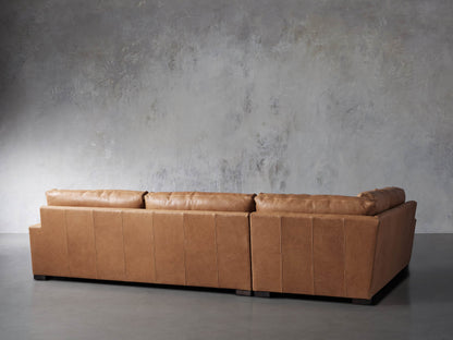 Remington Leather Two-Piece Sectional