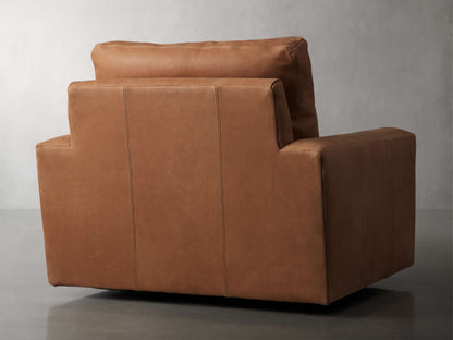 Remington Leather Swivel Chair