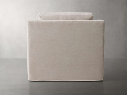 Ashby Slipcovered Swivel Chair