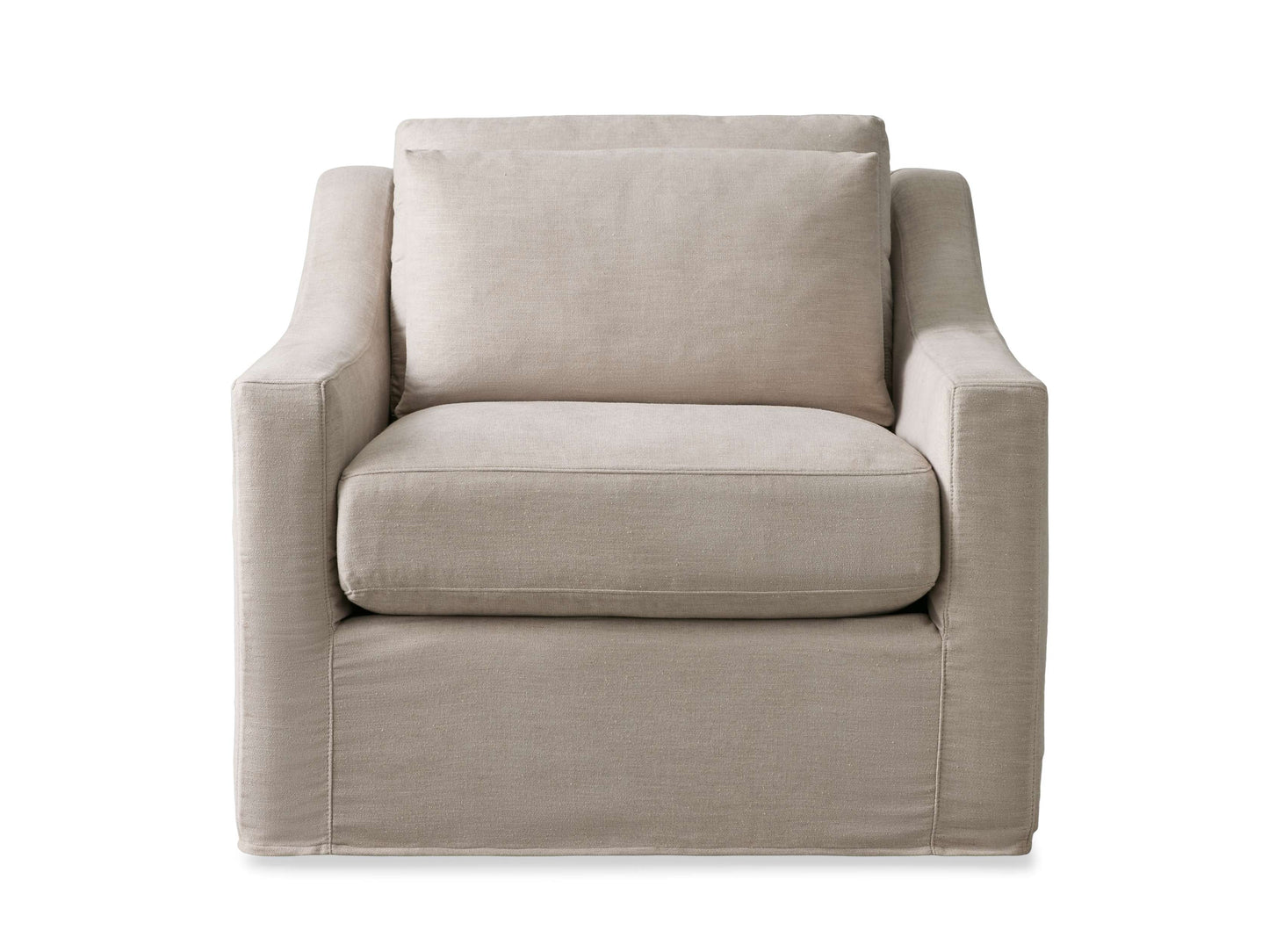 Ashby Slipcovered Swivel Chair