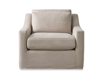 Ashby Slipcovered Swivel Chair