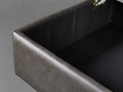 Filmore Leather Storage Ottoman