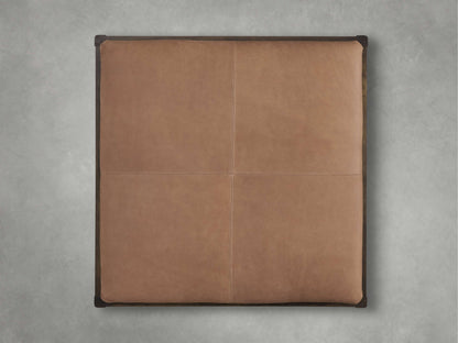 Kent Leather Ottoman