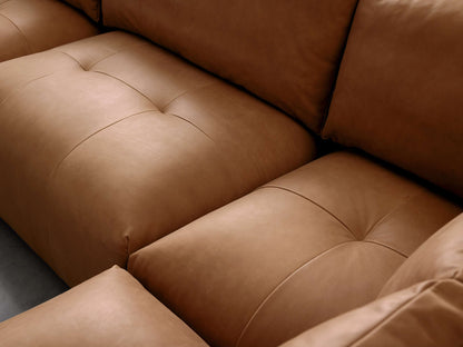 Keegan Leather Four-Piece Sectional