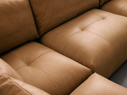 Keegan Leather Four-Piece Sectional