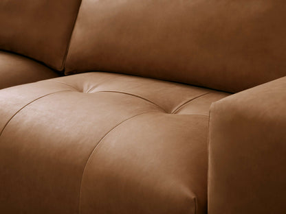 Keegan Leather Five-Piece Sectional