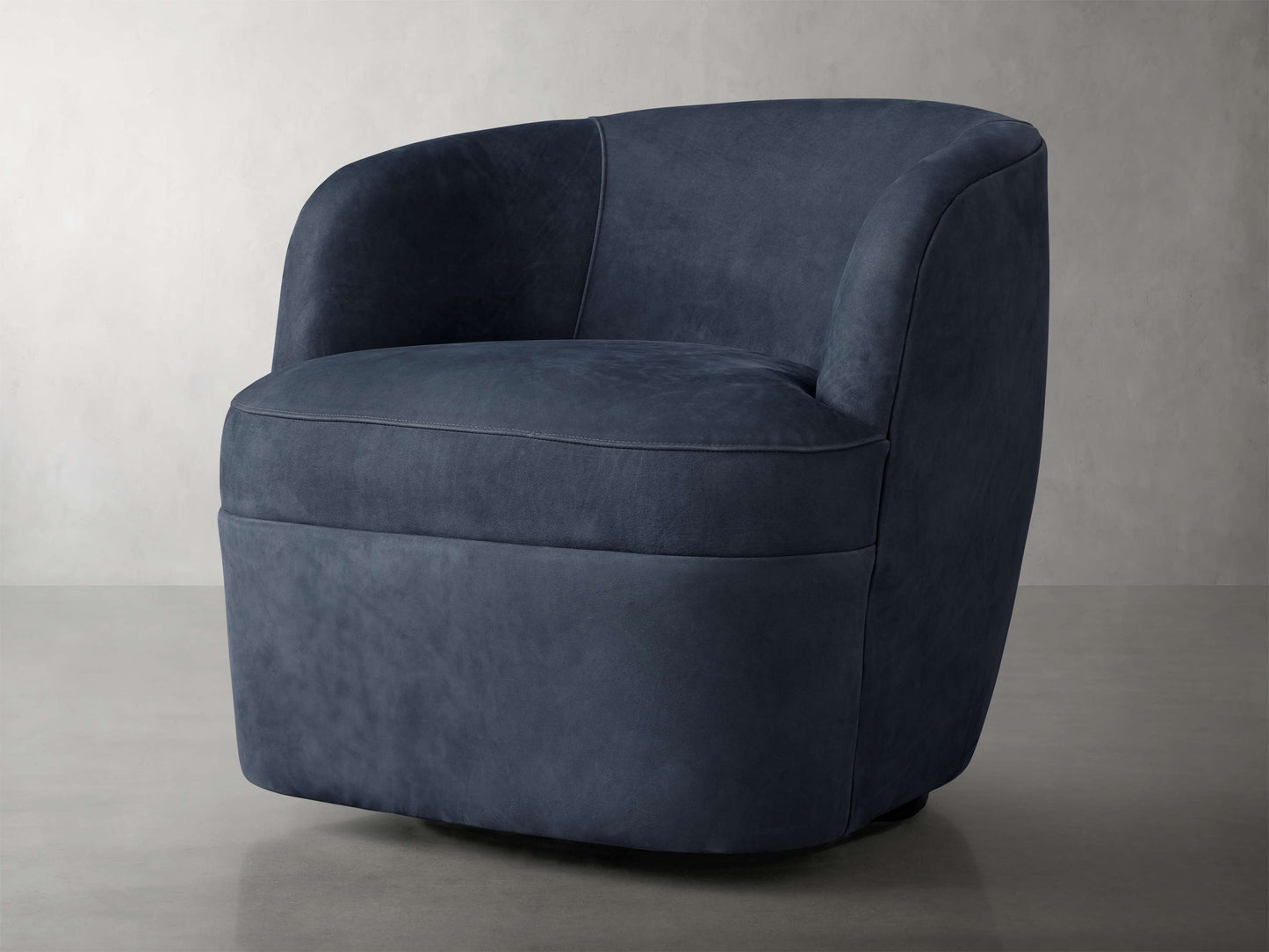 Mercer Nubuck Leather Swivel Chair