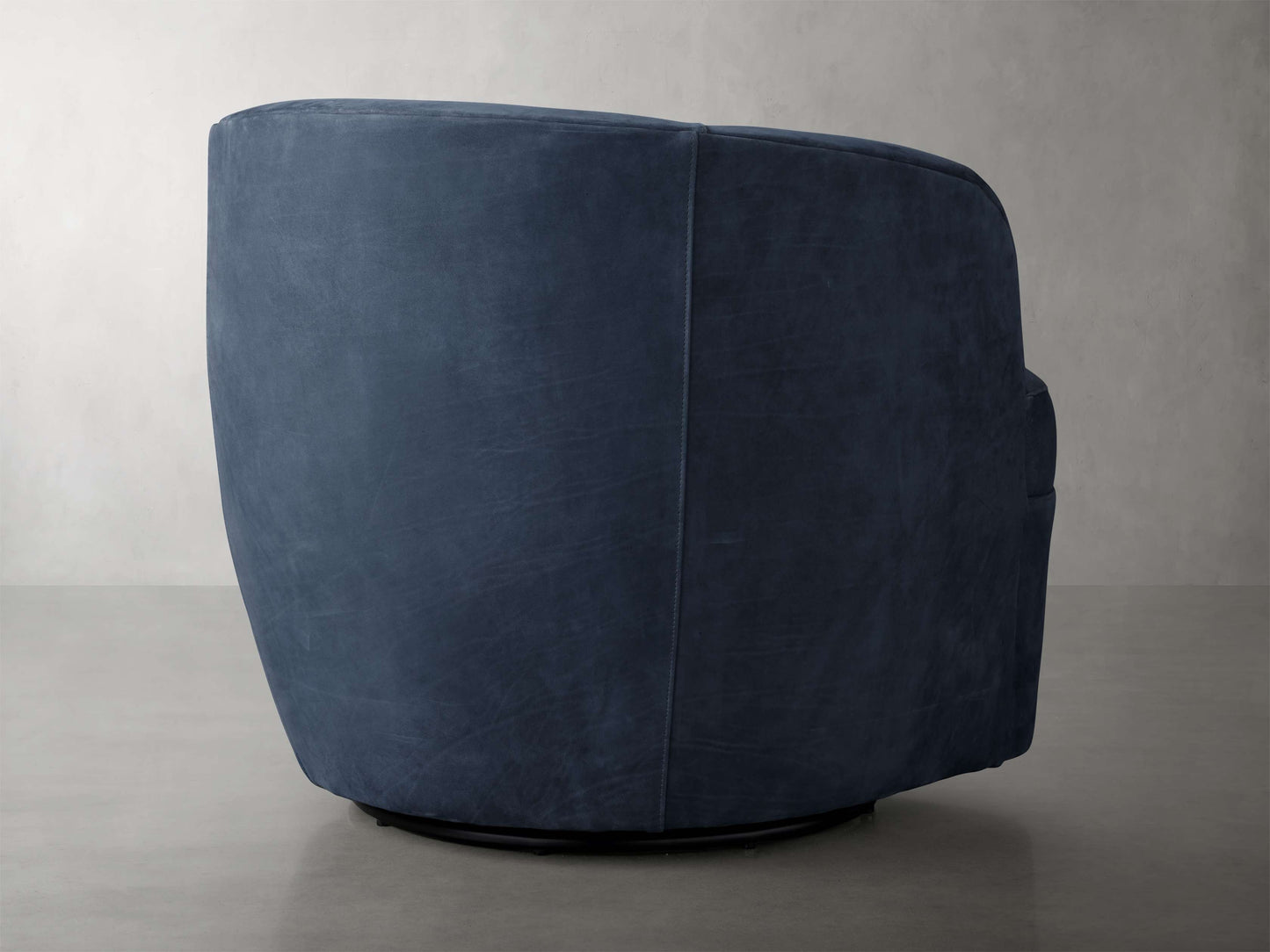 Mercer Nubuck Leather Swivel Chair