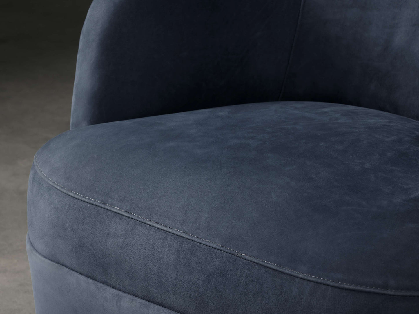 Mercer Nubuck Leather Swivel Chair