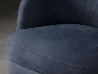 Mercer Nubuck Leather Swivel Chair