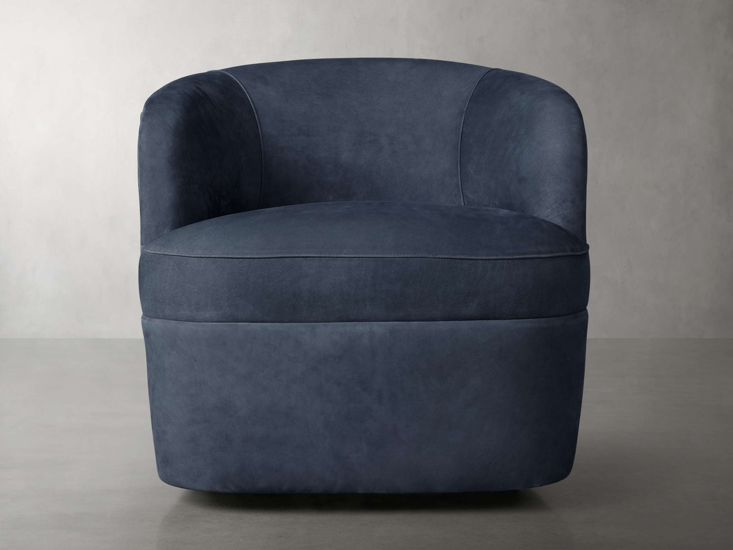 Mercer Nubuck Leather Swivel Chair