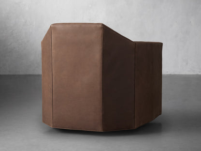 Marina Leather Swivel Chair