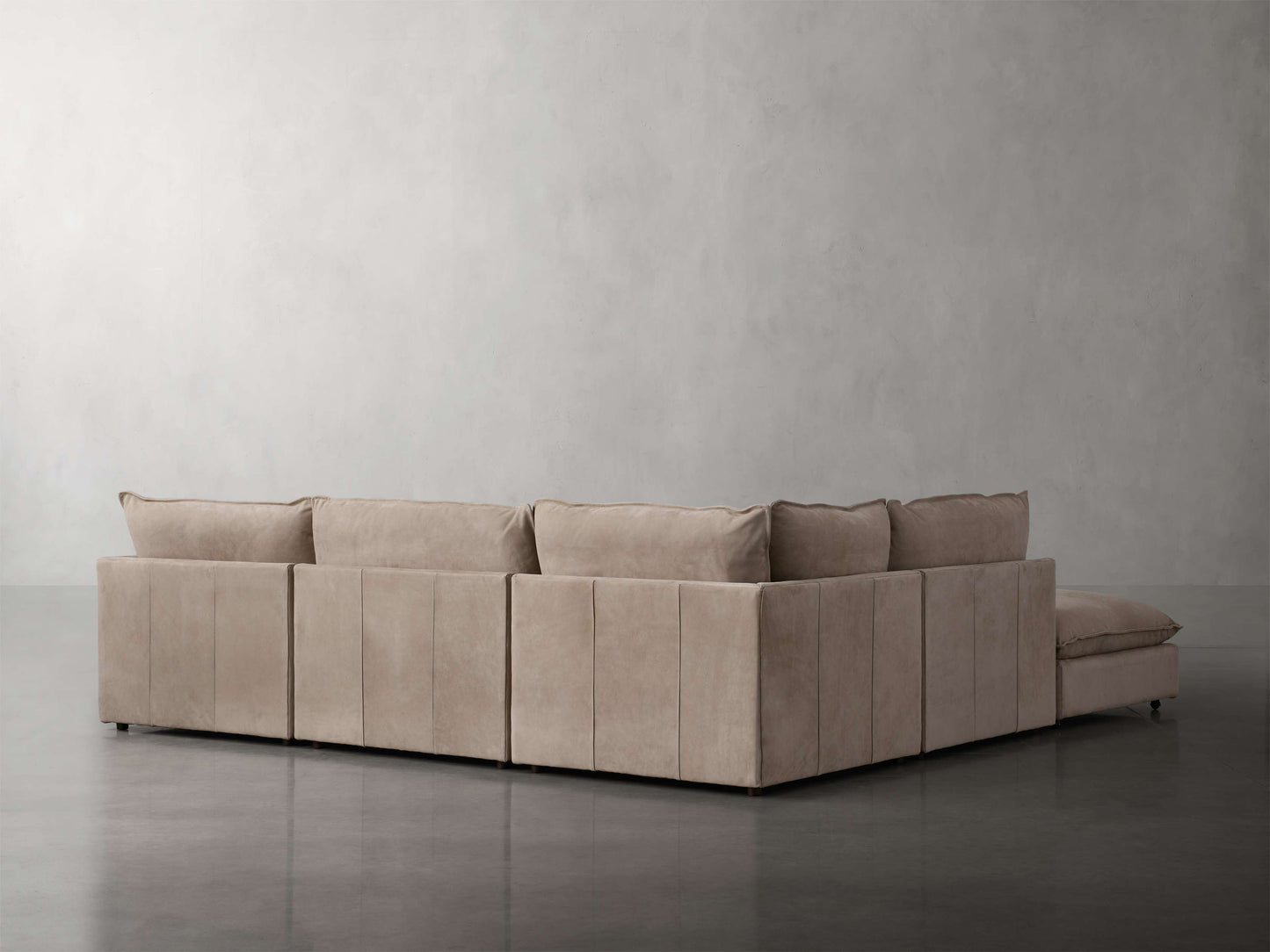 Owen Nubuck Leather Five-Piece Sectional