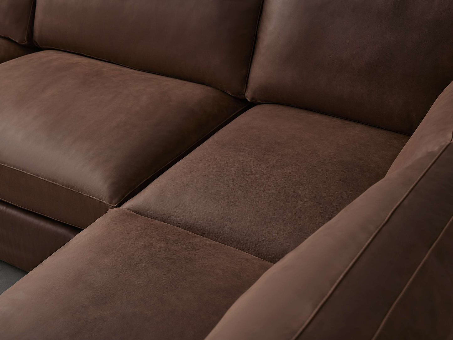 Vernon Leather Two-Piece Sectional