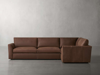 Vernon Leather Two-Piece Sectional