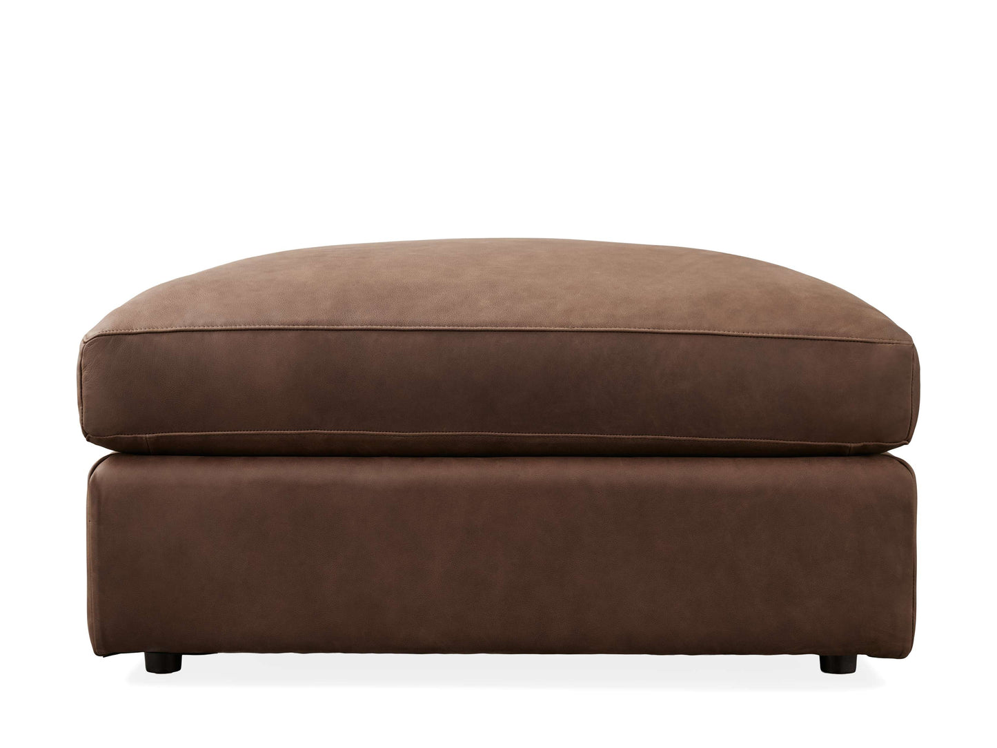 Vernon Leather Ottoman