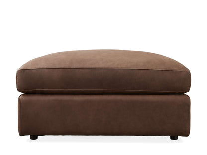 Vernon Leather Ottoman