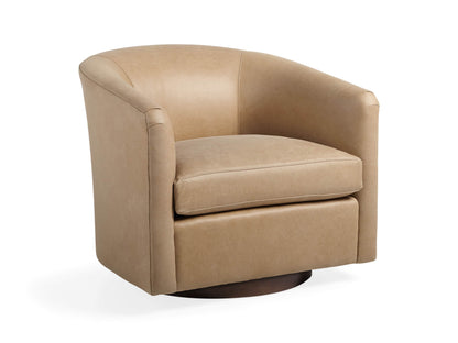 Bowan Leather Swivel Chair