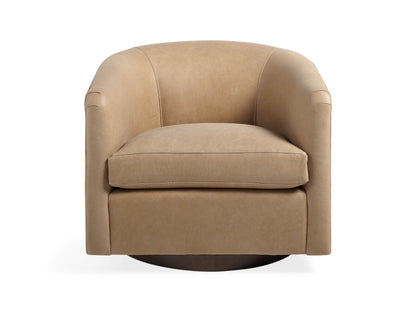 Bowan Leather Swivel Chair