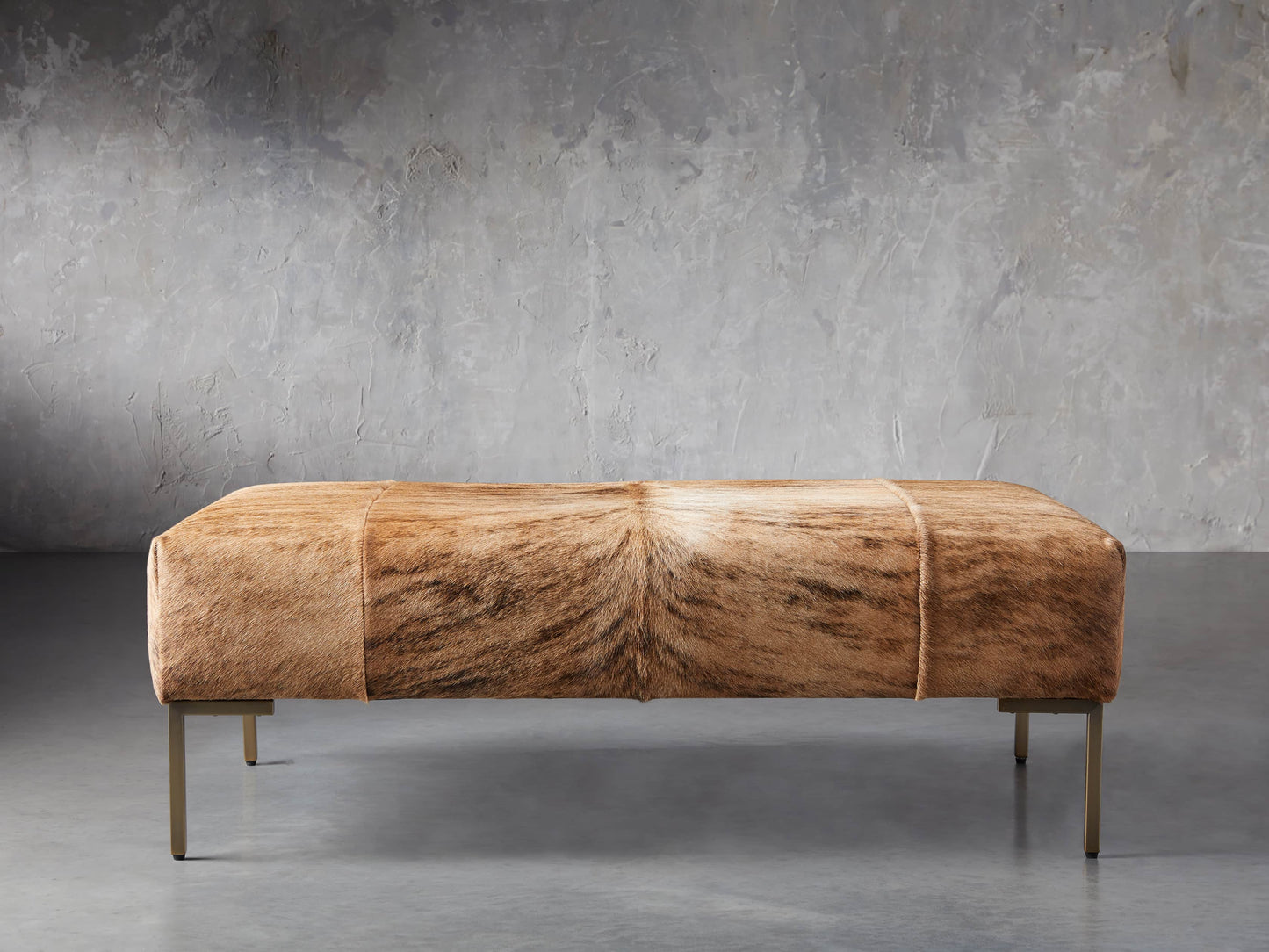 Tilton Hair on Hide Ottoman