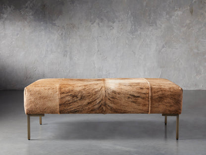 Tilton Hair on Hide Ottoman