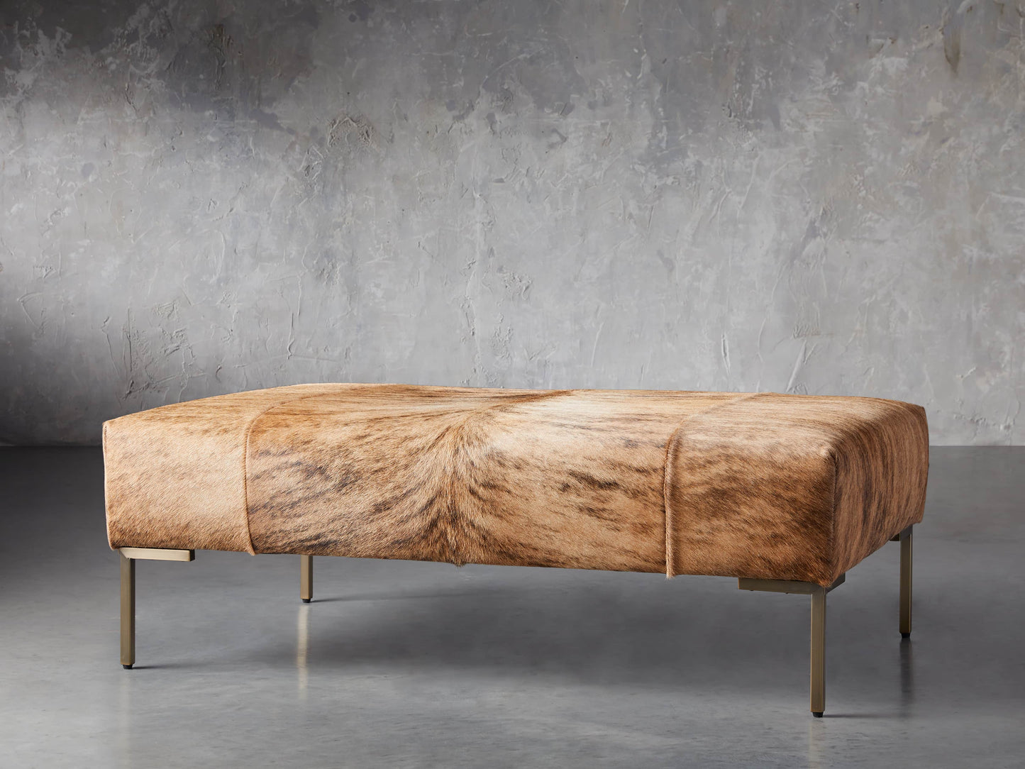 Tilton Hair on Hide Ottoman