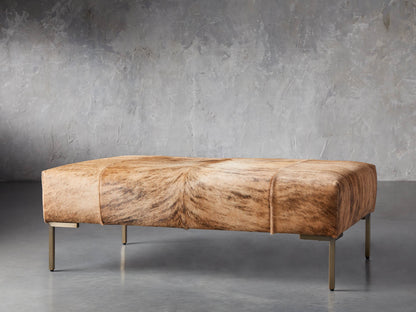Tilton Hair on Hide Ottoman