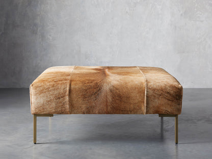 Tilton Hair on Hide Ottoman