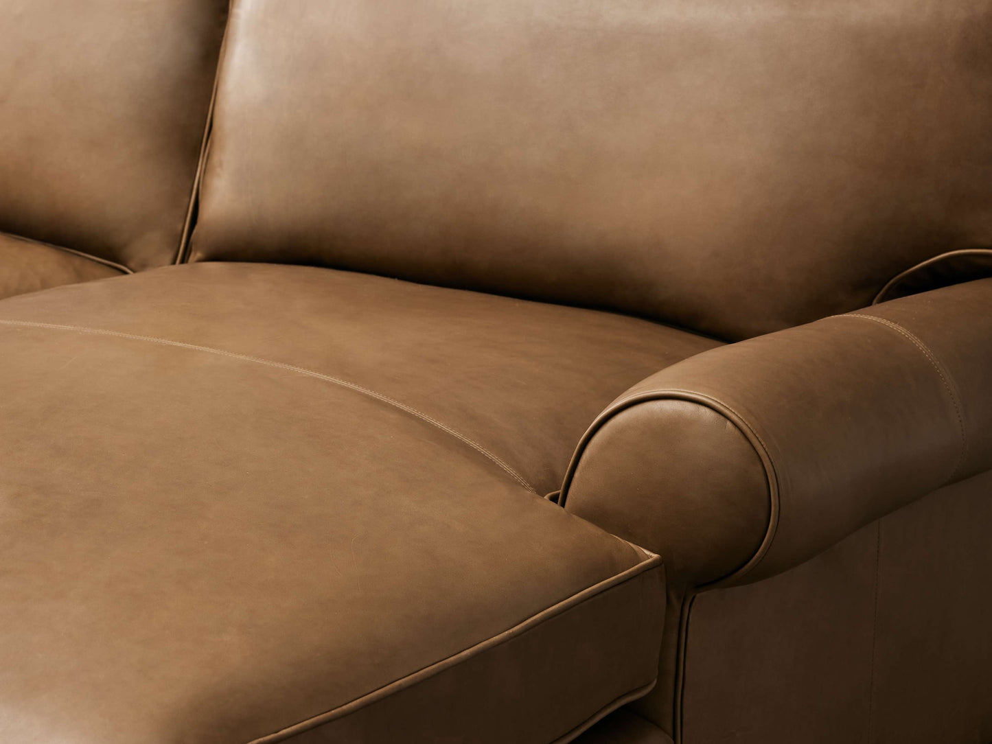 Colby Leather Two-Piece Chaise Sectional