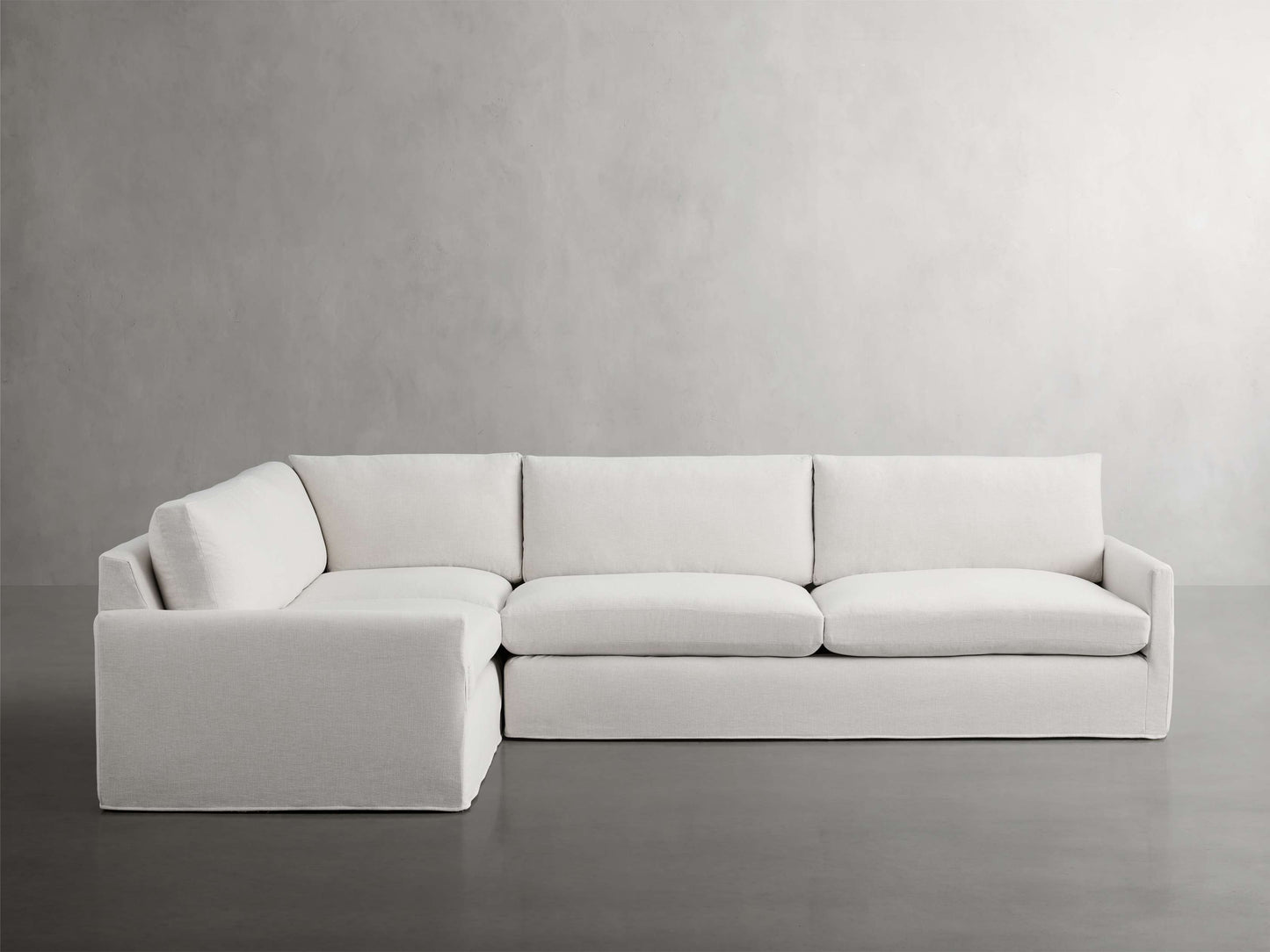 Kipton Slipcovered Two-Piece Sectional