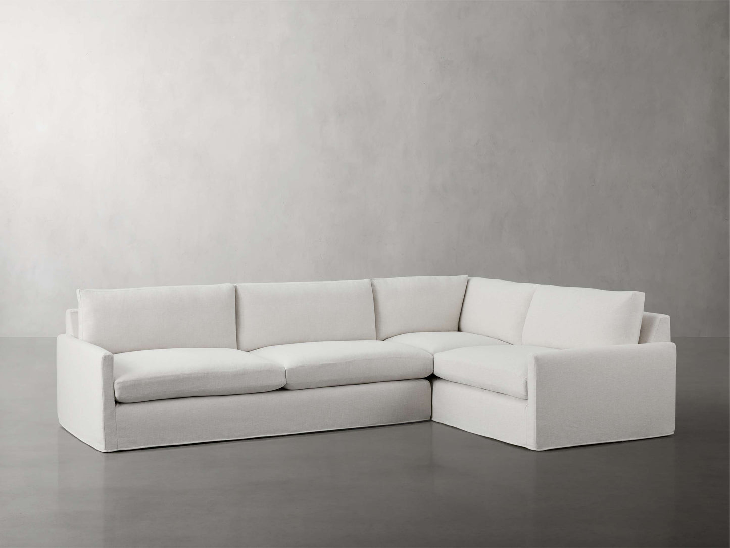 Kipton Slipcovered Two-Piece Sectional