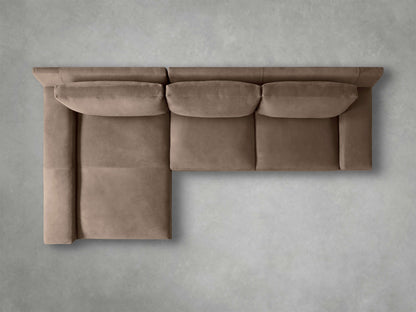 Novoli Nubuck Leather Two-Piece Chaise Sectional