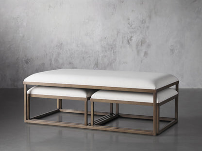 Palmer Upholstered Nesting Ottoman