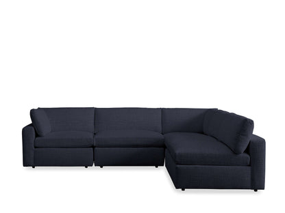 Beale Five-Piece Sectional with Ottoman