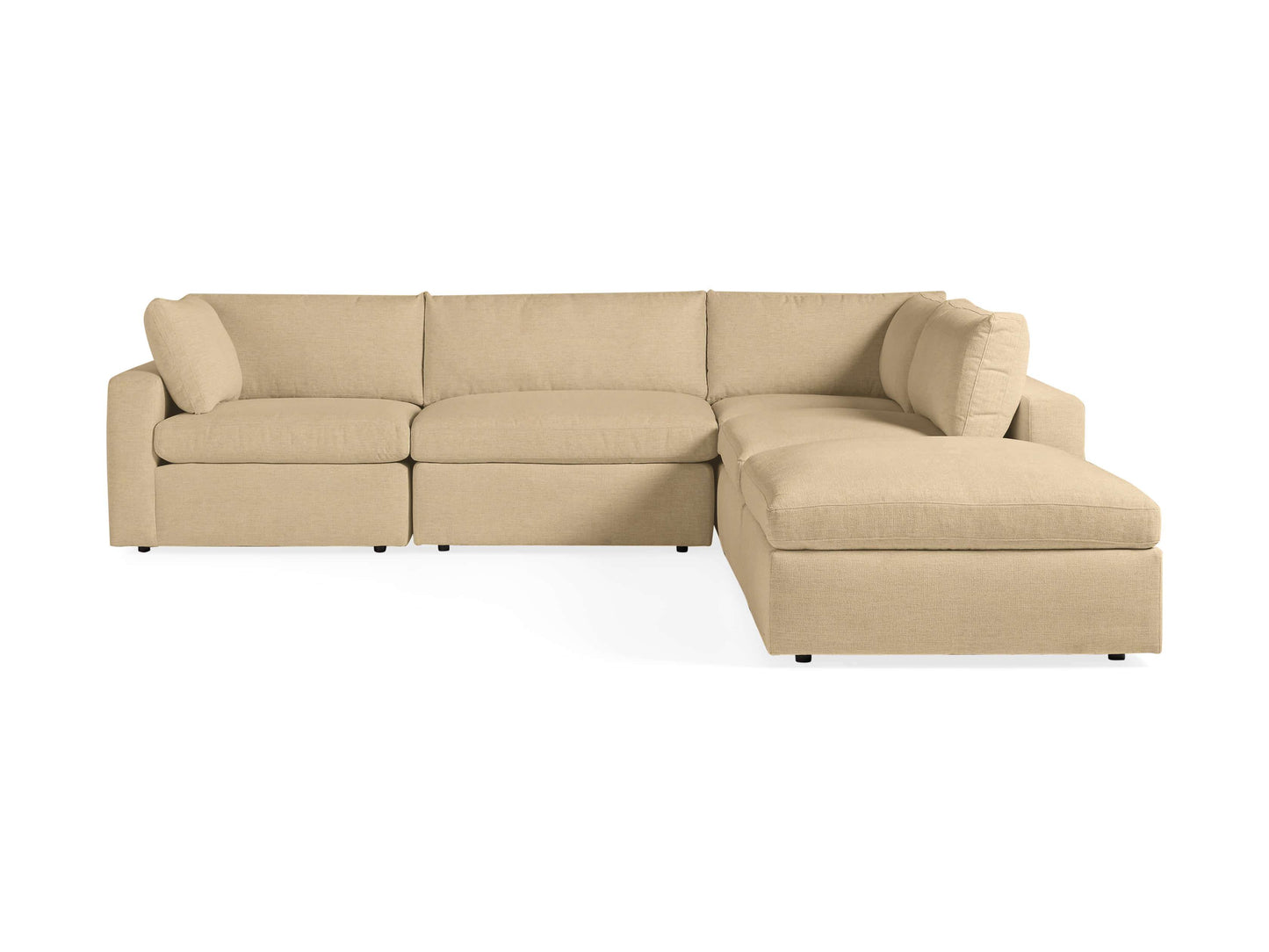 Beale Five-Piece Sectional with Ottoman