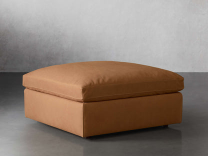 Beale Leather Ottoman