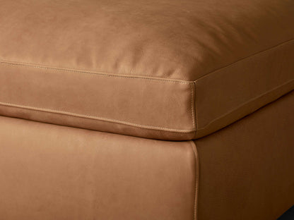Beale Leather Ottoman